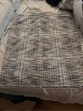 Max Studio Black and White Tweed Pencil Skirt